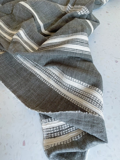 Aden Handloom Fabric – Charcoal