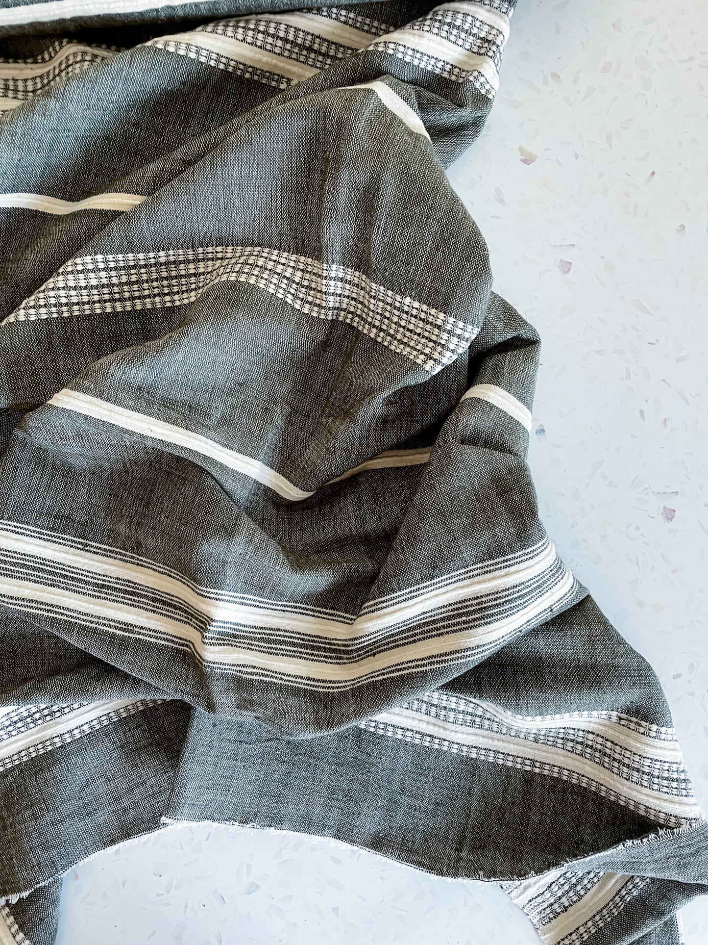 Aden Handloom Fabric – Charcoal