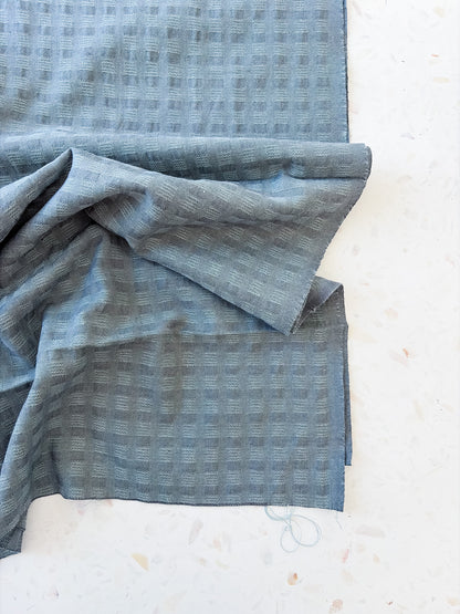 Waffle Weave Cotton Woven | Foggy Day
