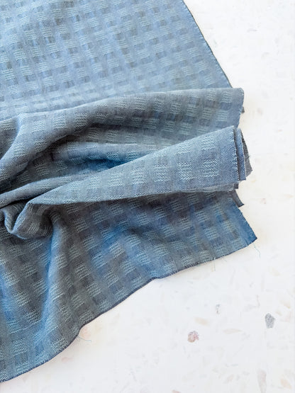 Waffle Weave Cotton Woven | Foggy Day