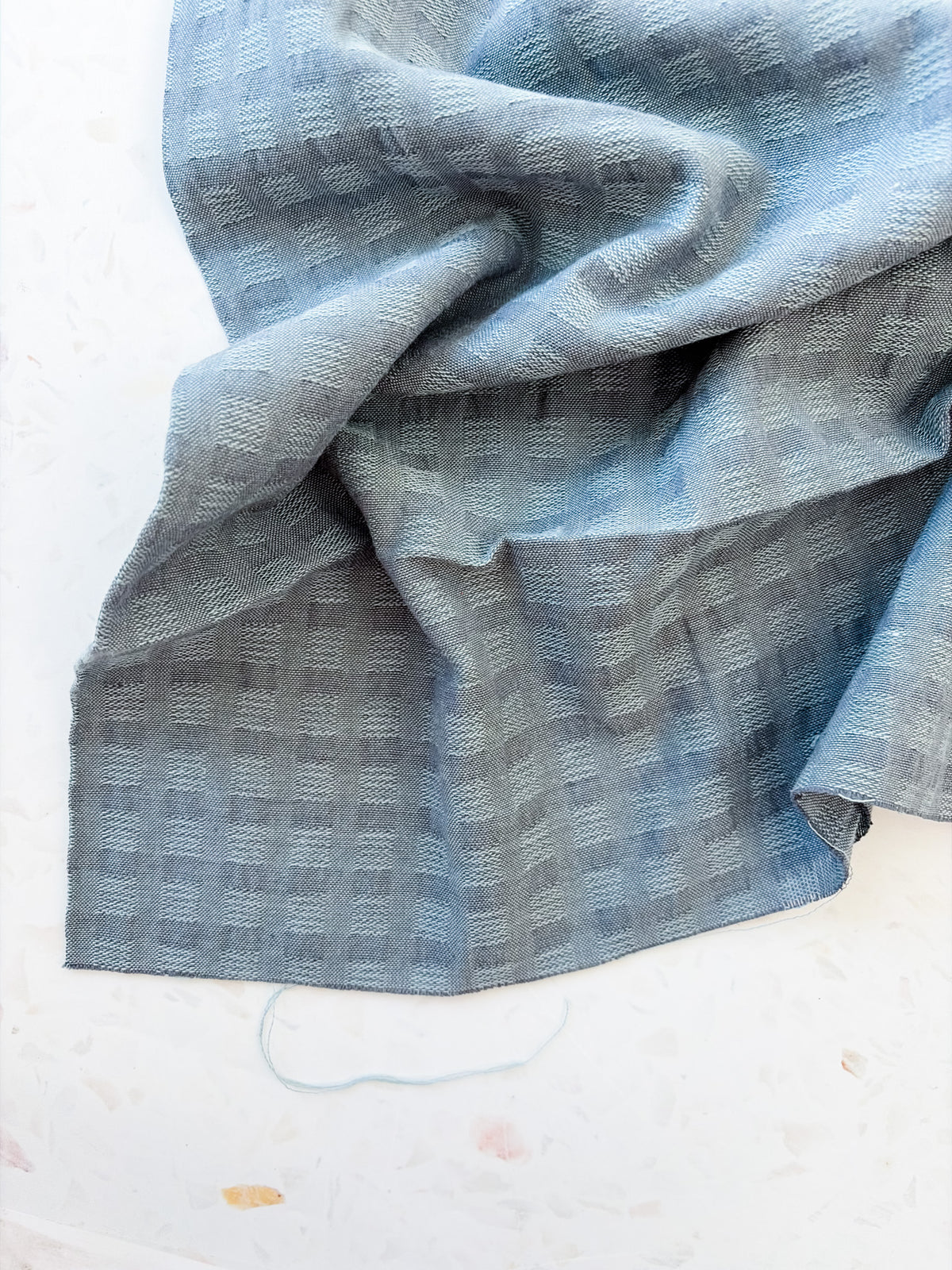 Waffle Weave Cotton Woven | Foggy Day