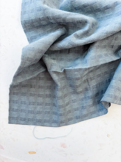 Waffle Weave Cotton Woven | Foggy Day