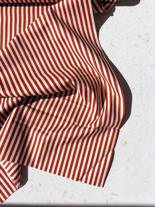 August Ellery Stationer's Stripe | Chocolate Ledger