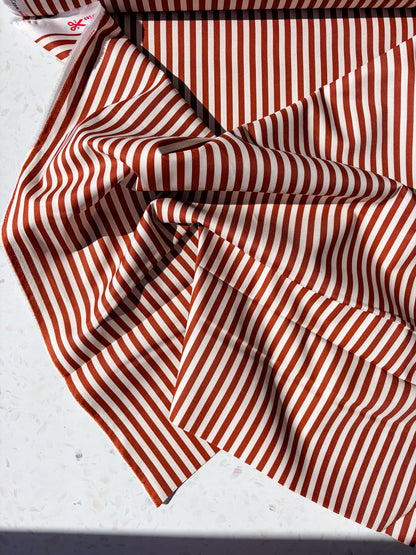 August Ellery Stationer's Stripe | Chocolate Ledger
