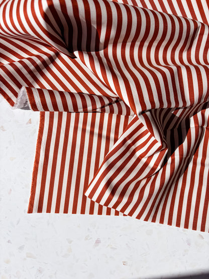 August Ellery Stationer's Stripe | Chocolate Ledger