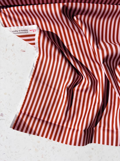 August Ellery Stationer's Stripe | Rose Ganache