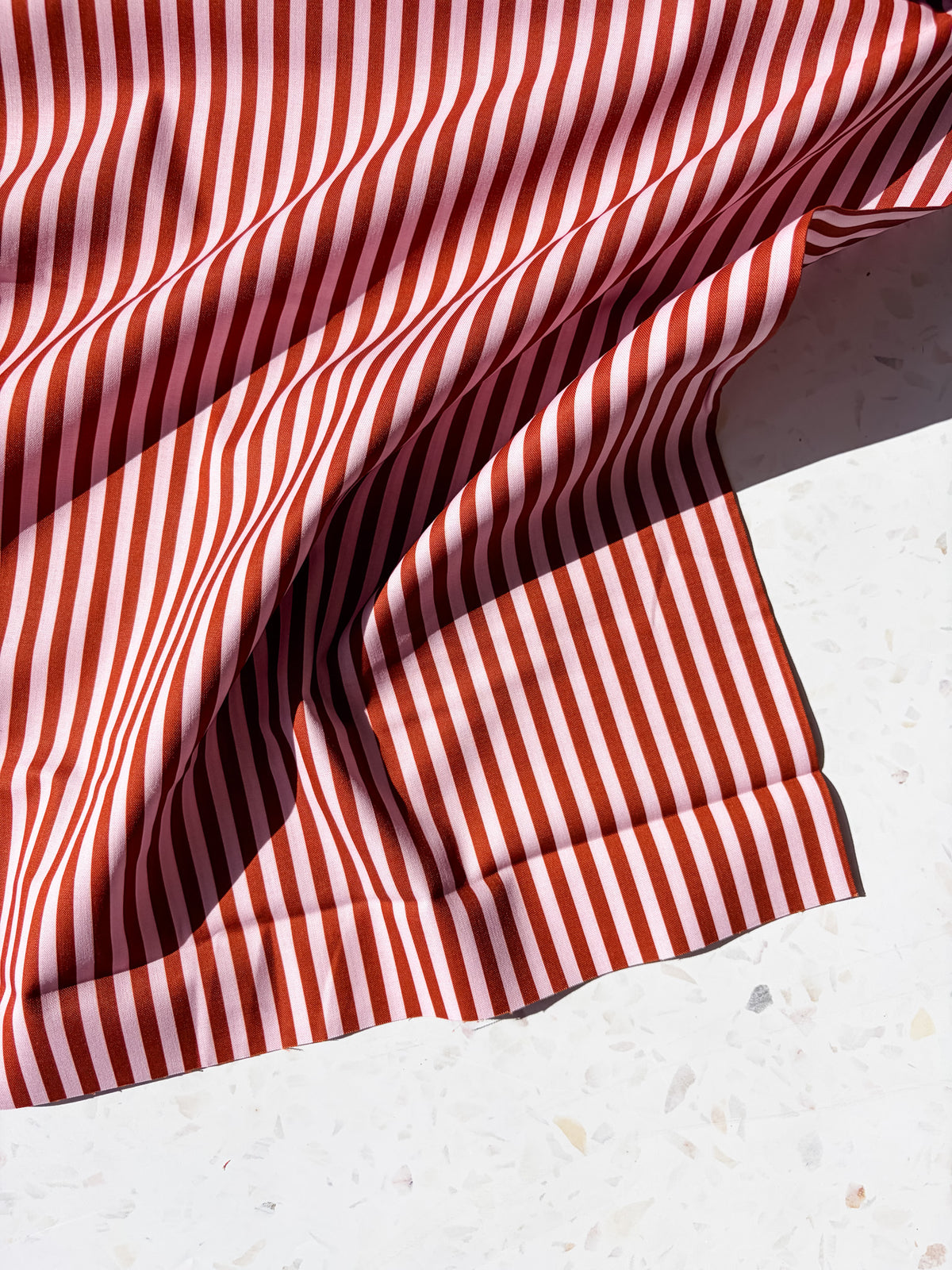 August Ellery Stationer's Stripe | Rose Ganache