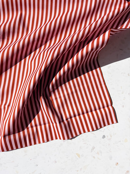 August Ellery Stationer's Stripe | Rose Ganache