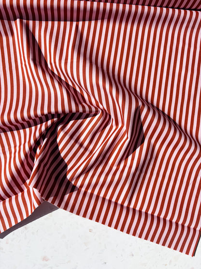 August Ellery Stationer's Stripe | Rose Ganache