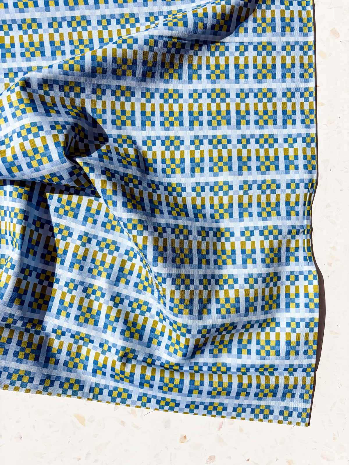August Ellery Patchwork Check | Delft Olive