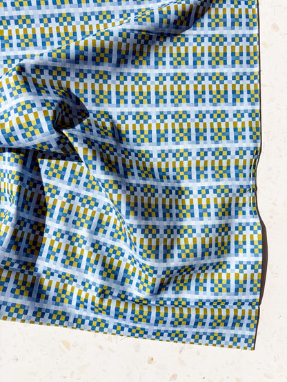 August Ellery Patchwork Check | Delft Olive