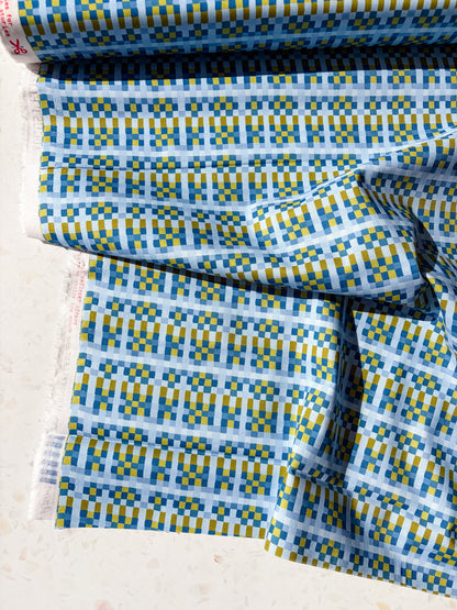 August Ellery Patchwork Check | Delft Olive
