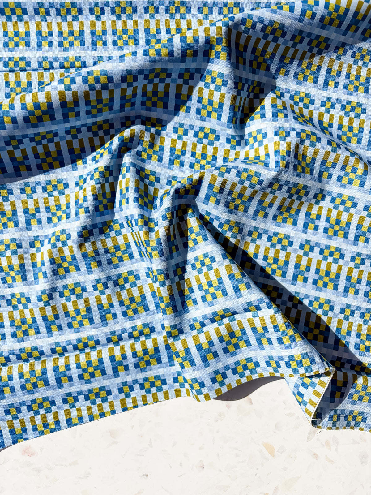 August Ellery Patchwork Check | Delft Olive