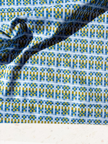 August Ellery Patchwork Check | Delft Olive