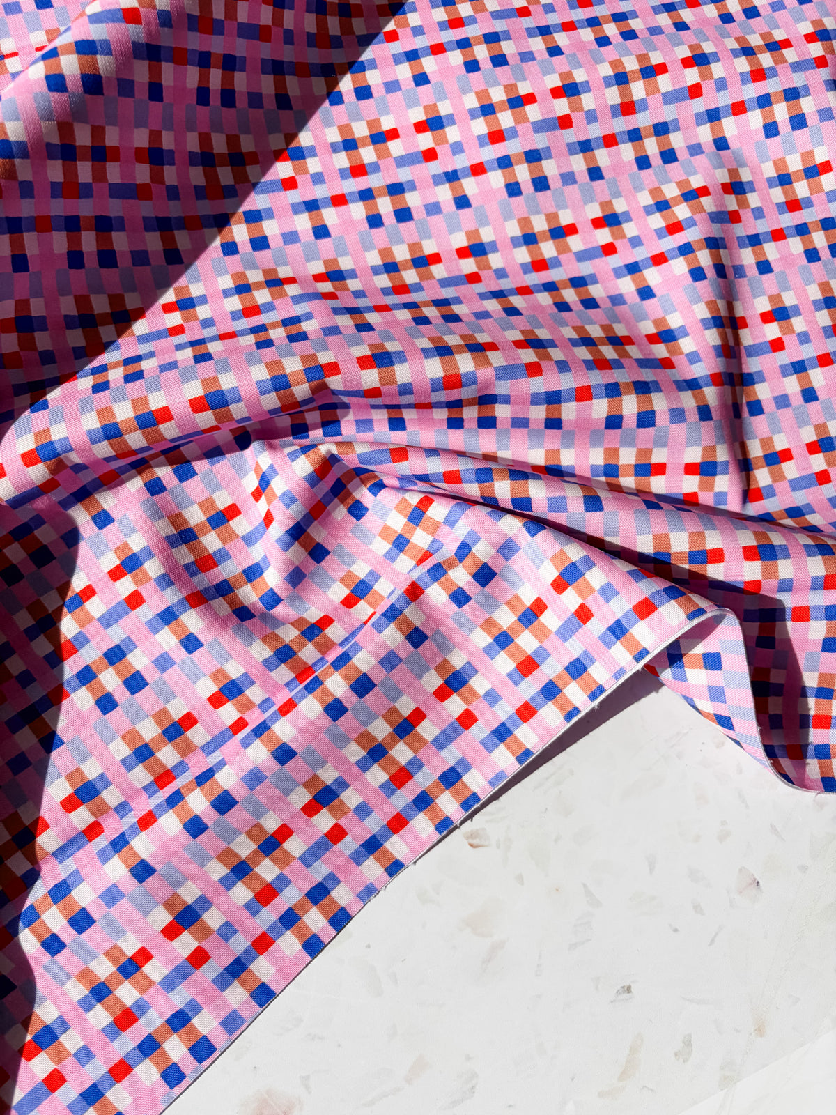 August Ellery Patchwork Check | Confiture Rose