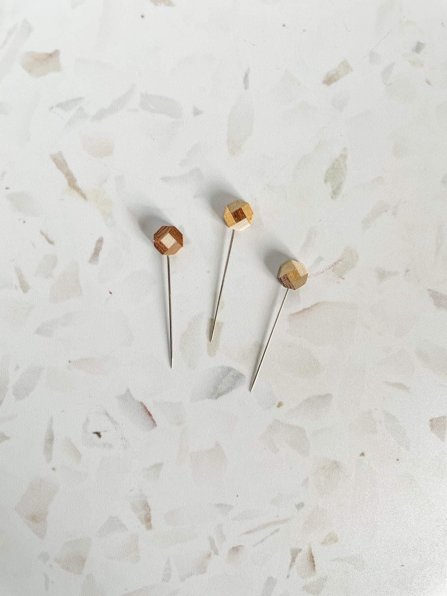 Cohana Parquet Flower Sewing Pins