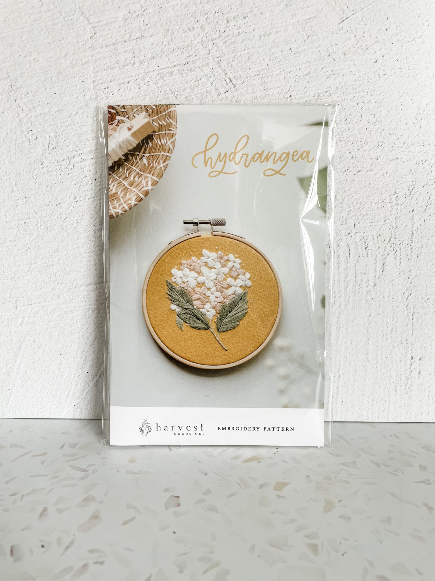 Hydrangea Embroidery Kit by Harvest Goods Co.