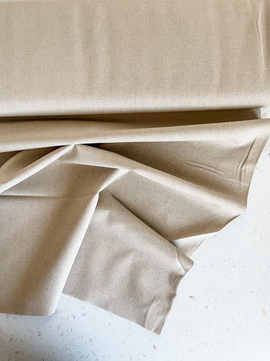 Premium Linen Blend – Soft Sand