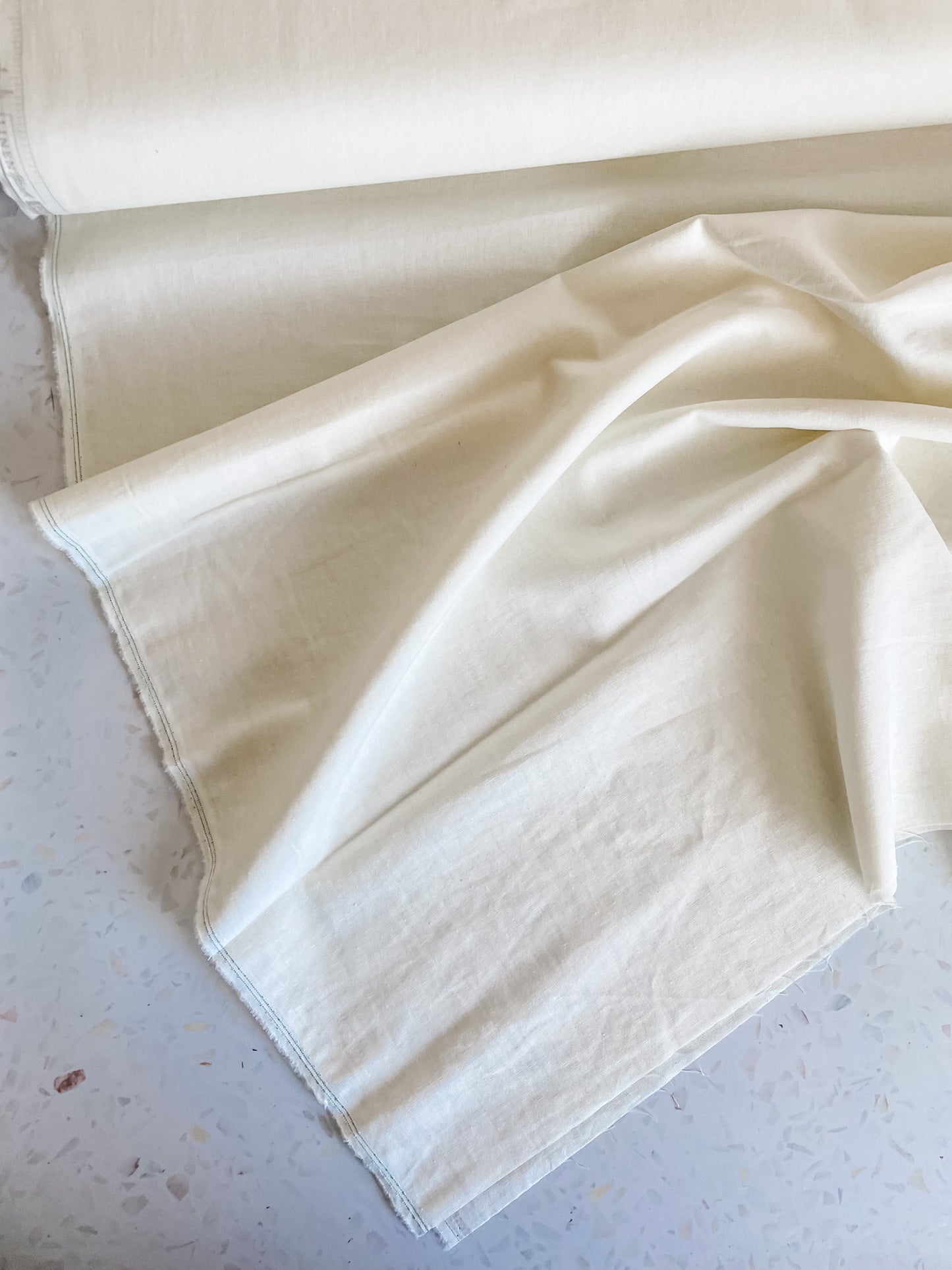 Premium Linen Blend – White