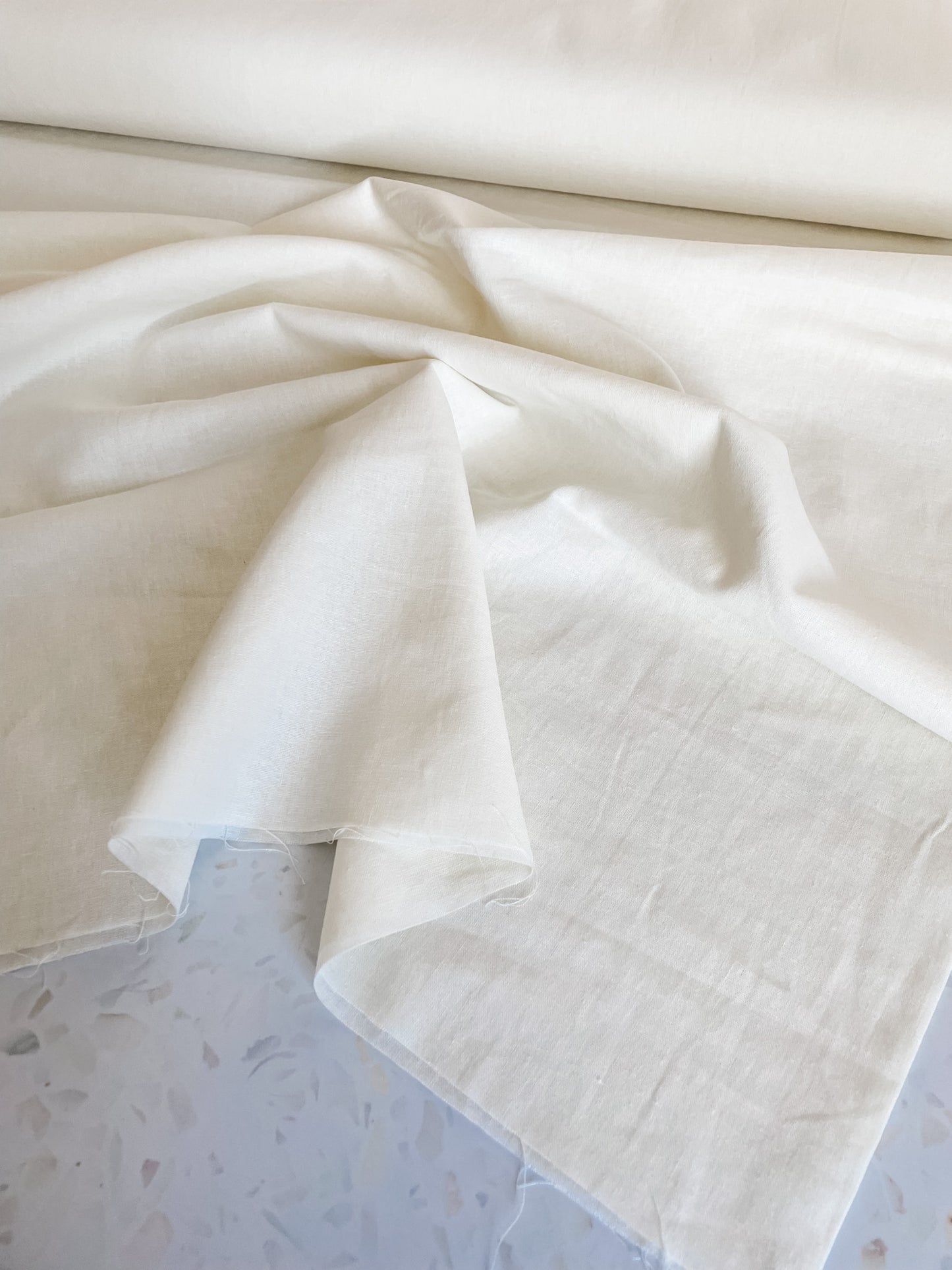 Premium Linen Blend – White