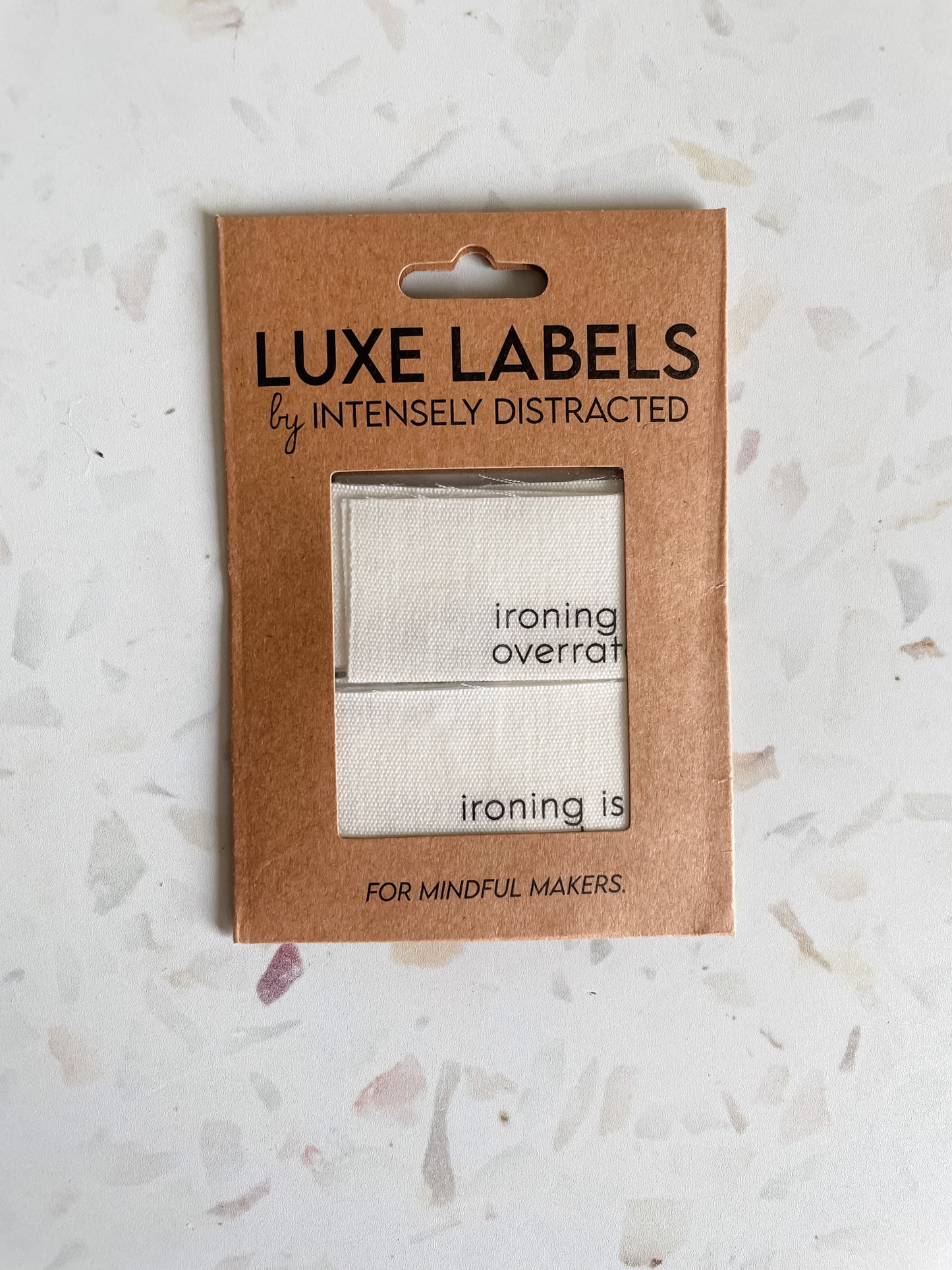 Cotton Luxe Labels: Ironing is Overrated