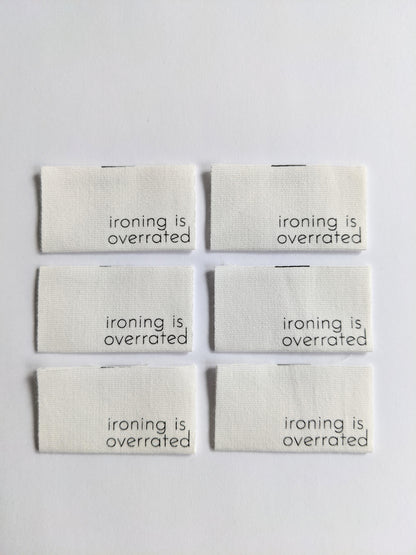 Cotton Luxe Labels: Ironing is Overrated