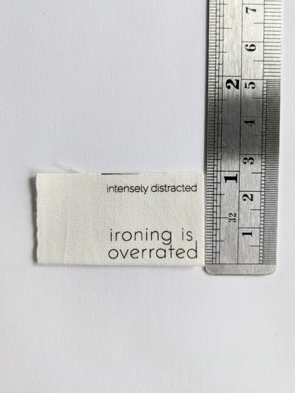 Cotton Luxe Labels: Ironing is Overrated