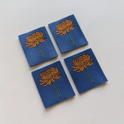 Garment Labels: November Birth Flowers - Chrysanthemums