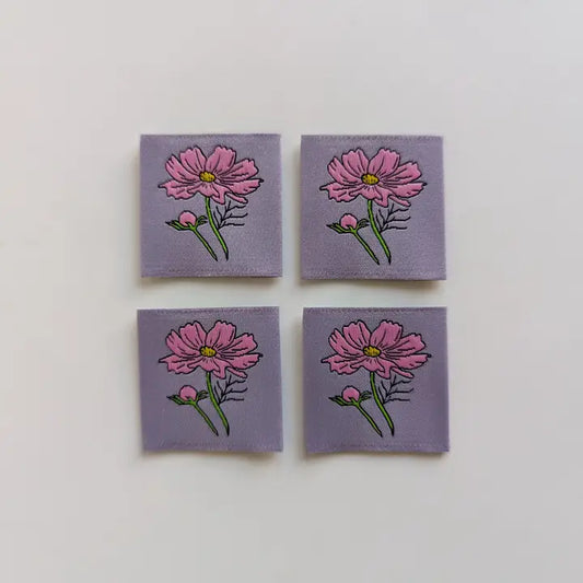 Garment Labels: October Birth Flowers - Cosmos