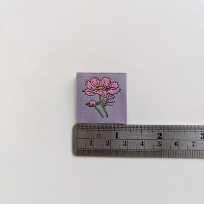 Garment Labels: October Birth Flowers - Cosmos