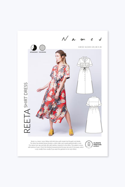 Reeta Shirt Dress by Named Clothing | Printed Pattern