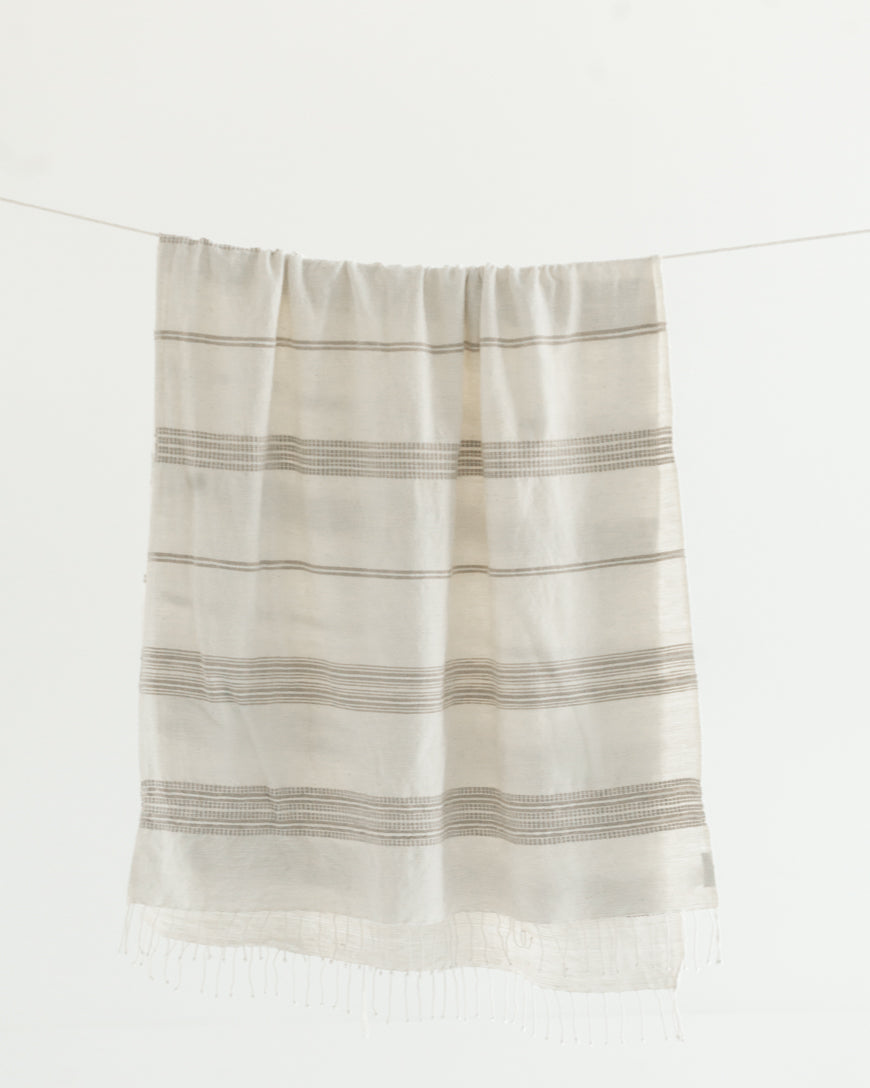 Aden Throw - Natural / Stone