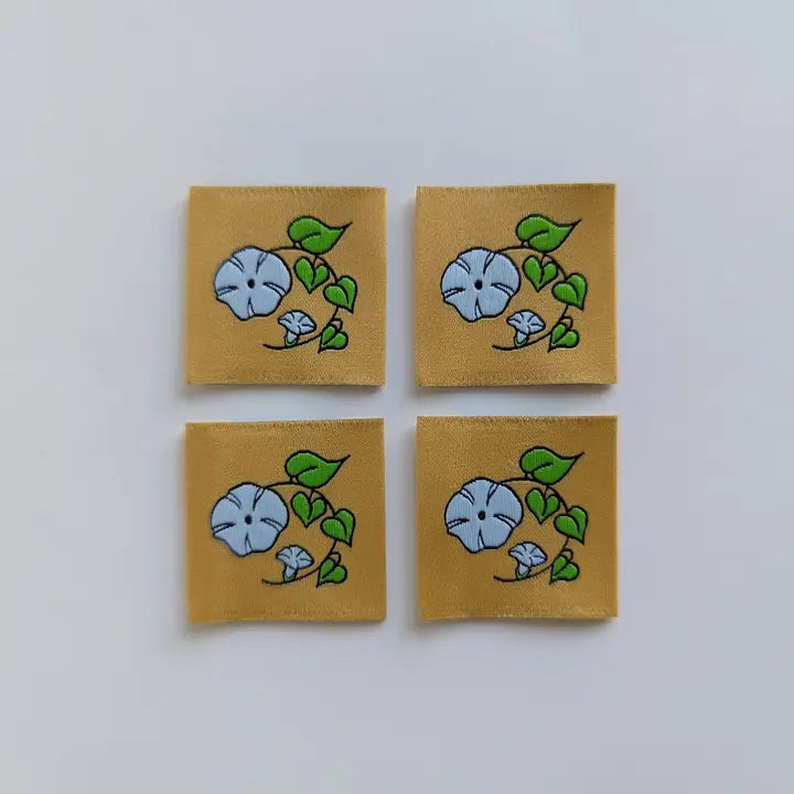 Garment Labels: September Birth Flowers - Morning Glories