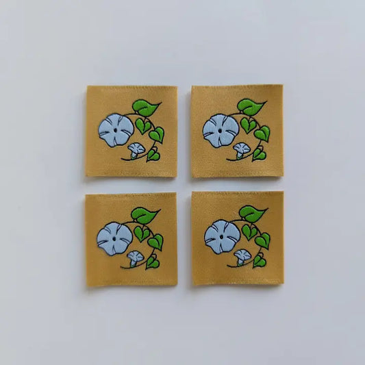 Garment Labels: September Birth Flowers - Morning Glories