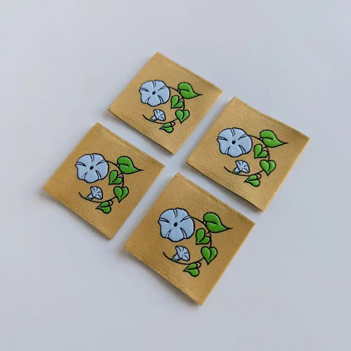Garment Labels: September Birth Flowers - Morning Glories