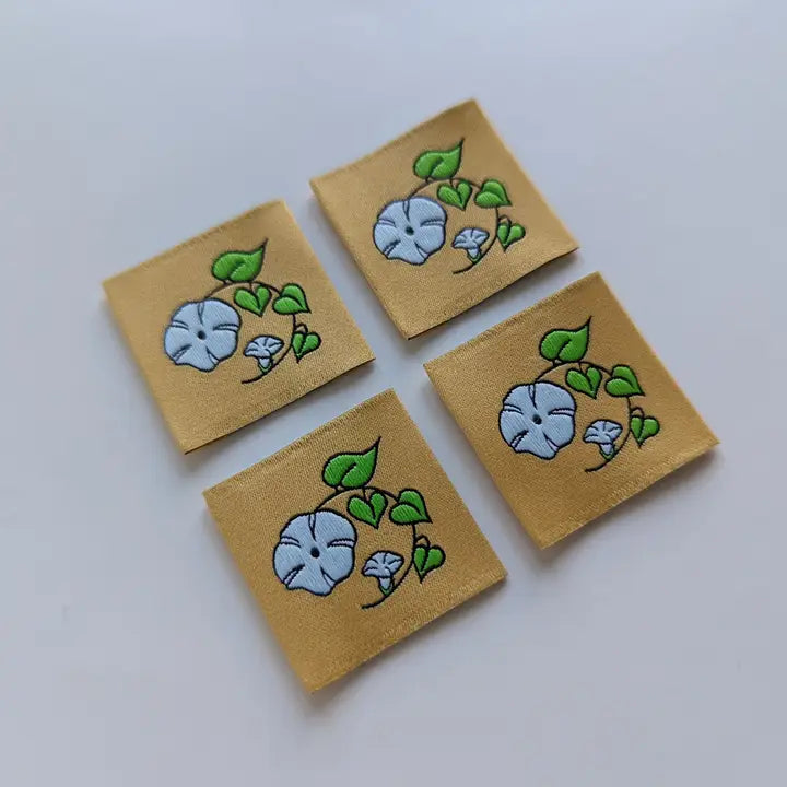 Garment Labels: September Birth Flowers - Morning Glories