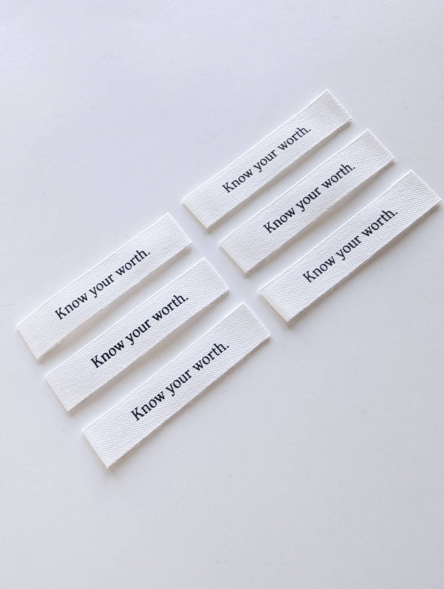 "Know Your Worth" Labels