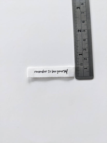 "Remember to Love Yourself" Labels