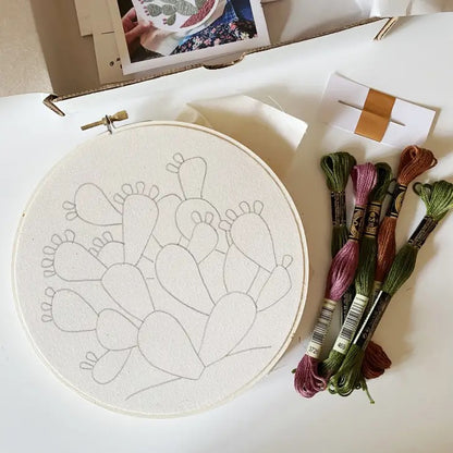 Large Prickly Embroidery Kit by Mountains of Thread