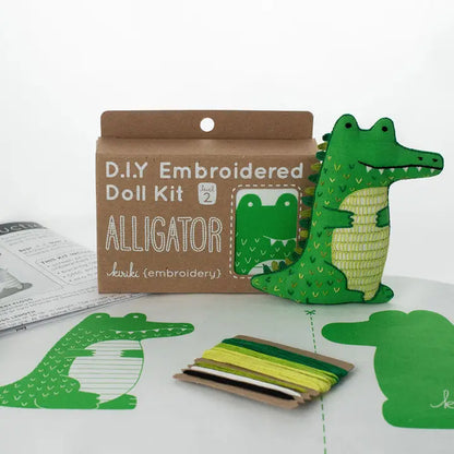 Alligator Doll Embroidery Kit
