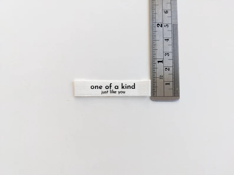 Cotton Luxe Labels: One of a Kind, Just Like You (End Folded)