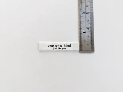 Cotton Luxe Labels: One of a Kind, Just Like You (End Folded)