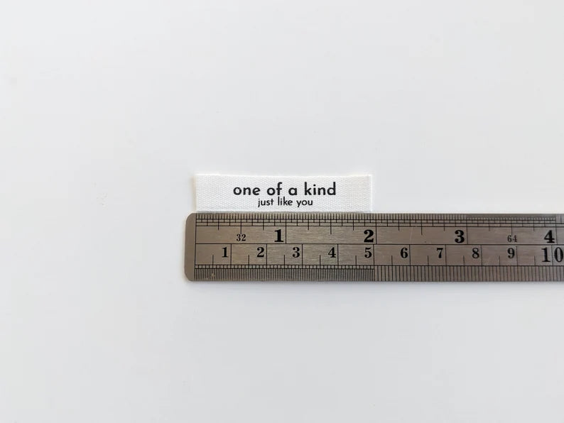 Cotton Luxe Labels: One of a Kind, Just Like You (End Folded)