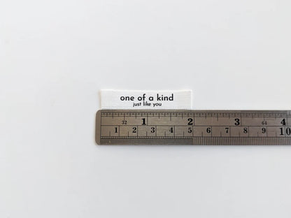Cotton Luxe Labels: One of a Kind, Just Like You (End Folded)
