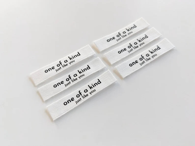 Cotton Luxe Labels: One of a Kind, Just Like You (End Folded)