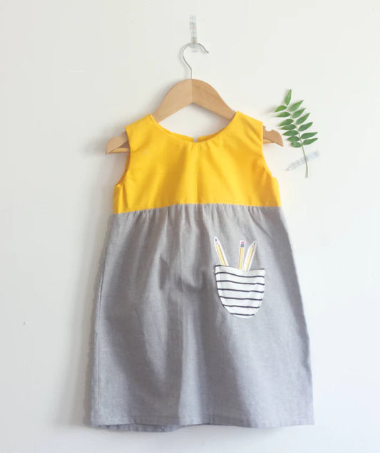 Pencil Dress Pattern & Iron-On Decals by Fionna Hanna | Printed Pattern