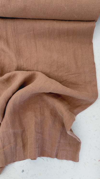 Nomad Heavy Linen Twill in Fawn