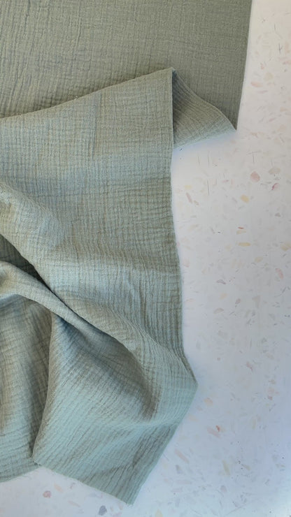 Zola Organic Cotton Double Gauze in Sage