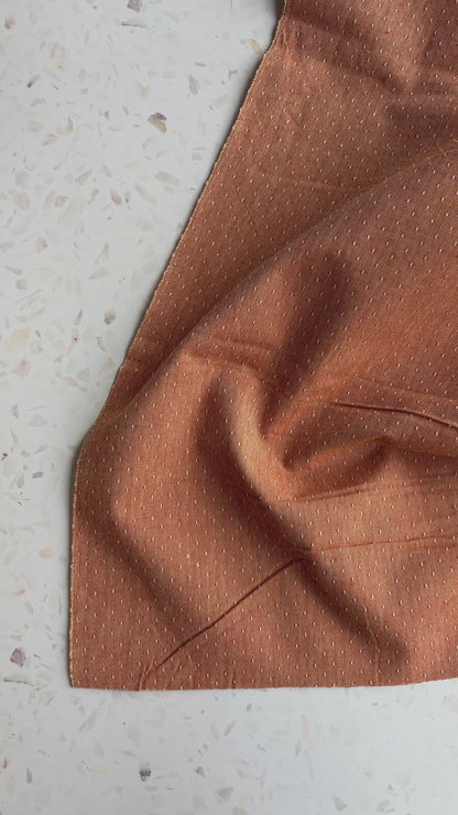 Gathering Cloth Sun Stitch in Terracotta