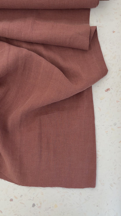 Nomad Heavy Linen Twill in Cocoa